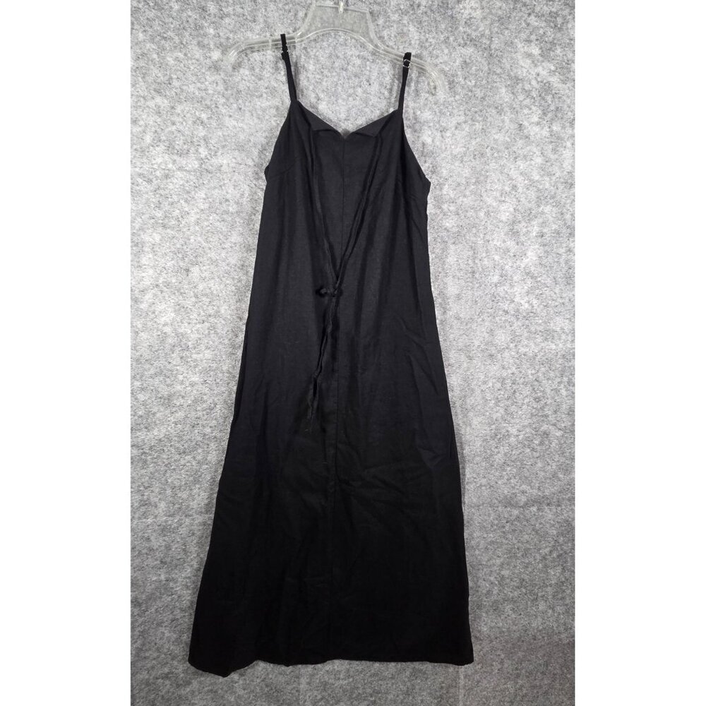 Universal Thread NWT Women's Sleeveless Midi Dress  Smocked Back Black Size XS - Picture 2 of 10